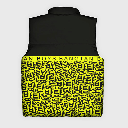 Мужской жилет BTS pattern kpop / 3D-Черный – фото 2