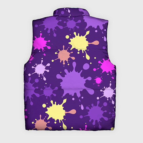 Мужской жилет Крупные кляксы / 3D-Черный – фото 2