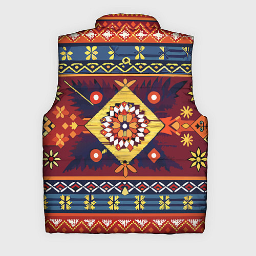 Мужской жилет Стиль советского ковра узоры и орнамент / 3D-Красный – фото 2