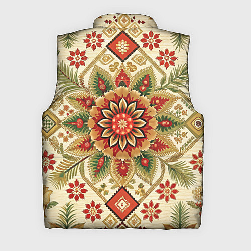 Мужской жилет Стиль советского ковра узоры и орнамент / 3D-Черный – фото 2