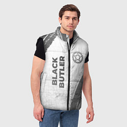 Мужской жилет Black Butler - white gradient вертикально, цвет: 3D-черный — фото 2