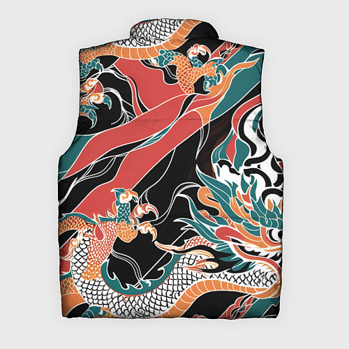 Мужской жилет Дракон контрасты / 3D-Черный – фото 2