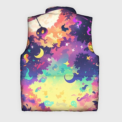 Мужской жилет 2 котика ведьмы / 3D-Черный – фото 2