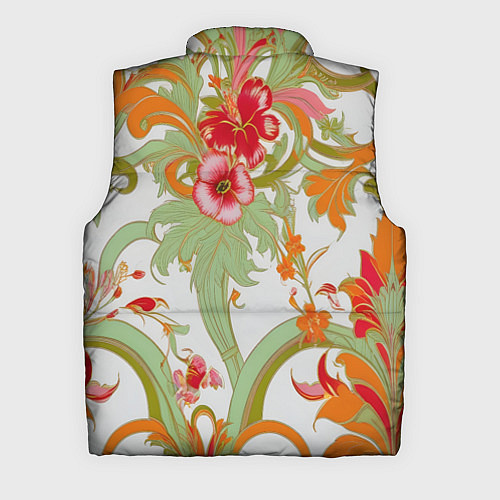 Мужской жилет Яркий цветочный узор / 3D-Светло-серый – фото 2