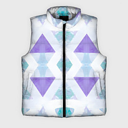 Мужской жилет Нежная геометрическая абстракция голубоватая