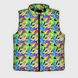 Мужской жилет Треугольники голографический эффект - паттерн