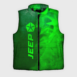 Мужской жилет Jeep - green gradient по-вертикали