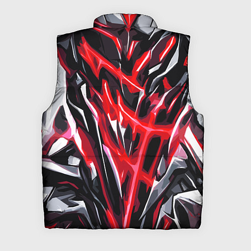 Мужской жилет Красная энергетическая абстракция / 3D-Черный – фото 2