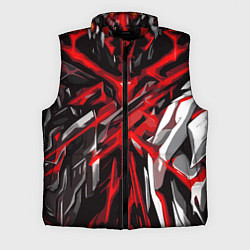 Мужской жилет Красный и черный абстрактный фон, цвет: 3D-красный