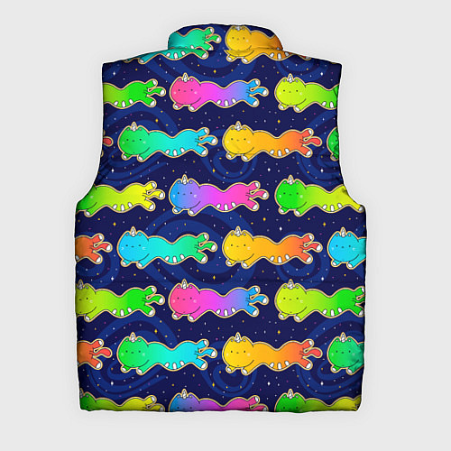 Мужской жилет Коты единороги / 3D-Светло-серый – фото 2