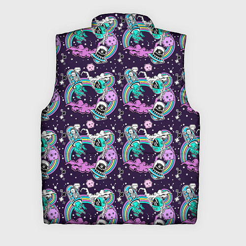 Мужской жилет Космические инопланетные монстры / 3D-Светло-серый – фото 2