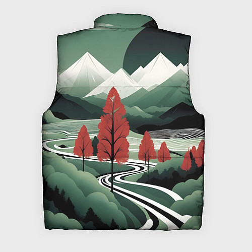 Мужской жилет Дорога на природу / 3D-Черный – фото 2