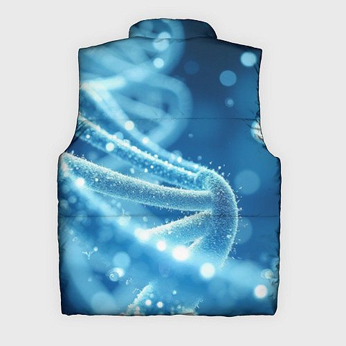 Мужской жилет Днк в синем свечении / 3D-Черный – фото 2