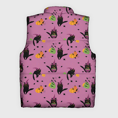 Мужской жилет Хэллоуин и кот ведьмы / 3D-Красный – фото 2