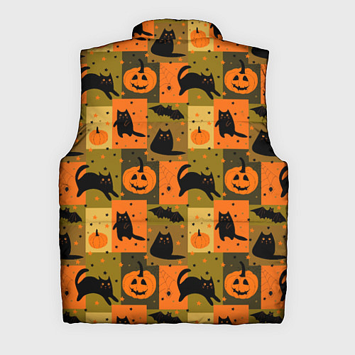 Мужской жилет Хэллоуин мозаика / 3D-Черный – фото 2