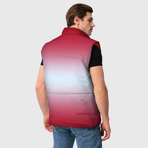 Мужской жилет Gradient color / 3D-Красный – фото 4