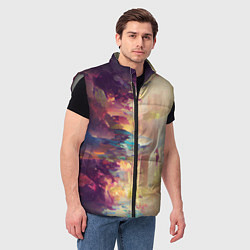 Мужской жилет Слияние цветов, цвет: 3D-светло-серый — фото 2