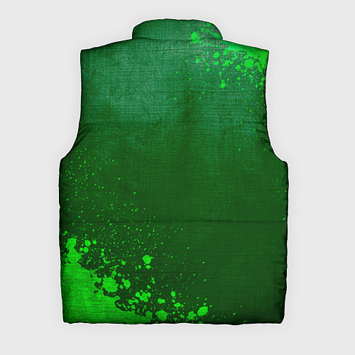 Мужской жилет Aerosmith - green gradient вертикально / 3D-Черный – фото 2