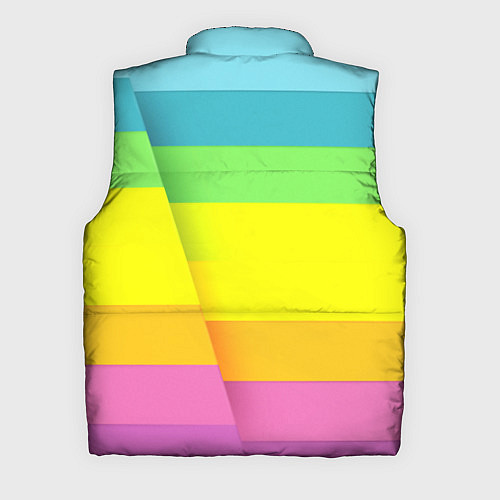 Мужской жилет Разноцветные полосы / 3D-Черный – фото 2