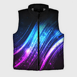 Мужской жилет Неоновые звёзды текстура, цвет: 3D-светло-серый