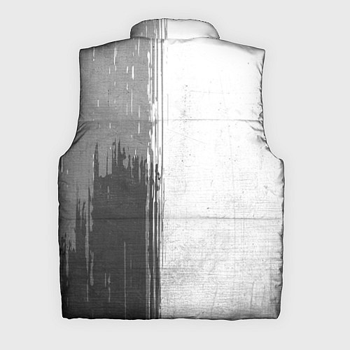 Мужской жилет Porto - white gradient по-вертикали / 3D-Черный – фото 2