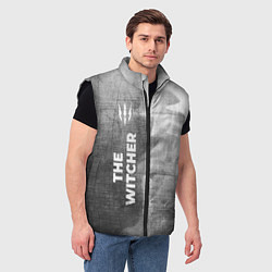Мужской жилет The Witcher - grey gradient по-вертикали, цвет: 3D-черный — фото 2