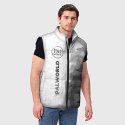 Мужской жилет Palworld - white gradient по-вертикали, цвет: 3D-черный — фото 2