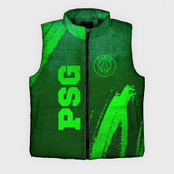 Мужской жилет PSG - green gradient вертикально, цвет: 3D-черный