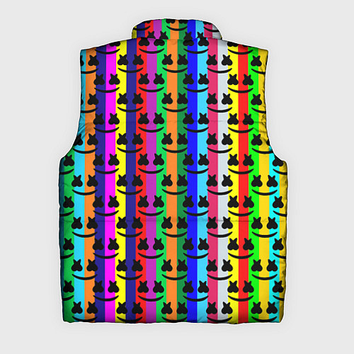 Мужской жилет Marshmello радуга / 3D-Светло-серый – фото 2