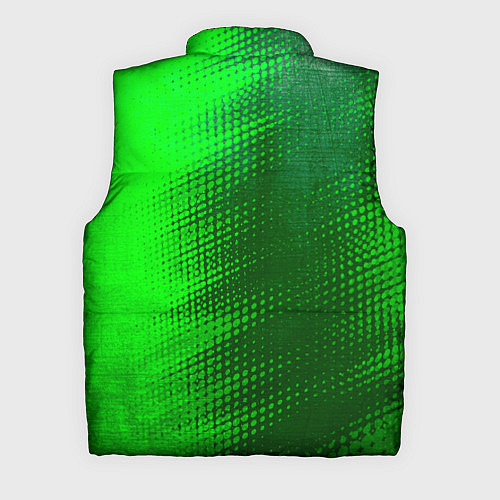 Мужской жилет CreepyPasta - green gradient по-вертикали / 3D-Черный – фото 2