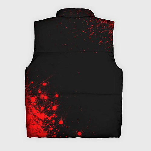 Мужской жилет Motorhead - red gradient вертикально / 3D-Черный – фото 2