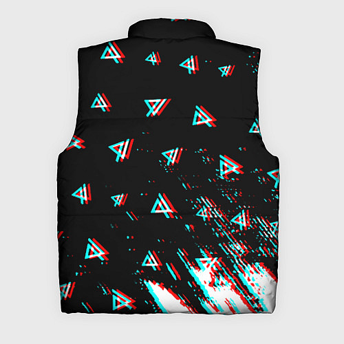 Мужской жилет Linkin park glitch patern / 3D-Черный – фото 2