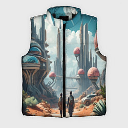 Мужской жилет Планета фантастика, цвет: 3D-черный