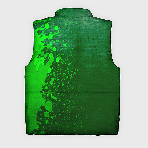 Мужской жилет Ajax - green gradient по-вертикали / 3D-Черный – фото 2