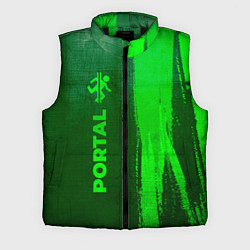 Мужской жилет Portal - green gradient по-вертикали