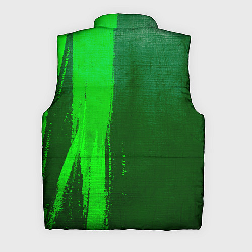 Мужской жилет Portal - green gradient по-вертикали / 3D-Черный – фото 2
