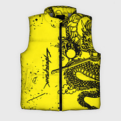 Мужской жилет Syberpunk dragon tatoo