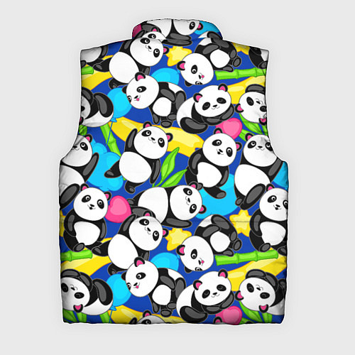 Мужской жилет Панды цветной паттерн / 3D-Черный – фото 2