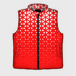 Мужской жилет Геометрический градиент - красно-белый