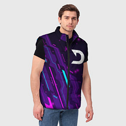 Мужской жилет Deadlock neon gaming, цвет: 3D-черный — фото 2