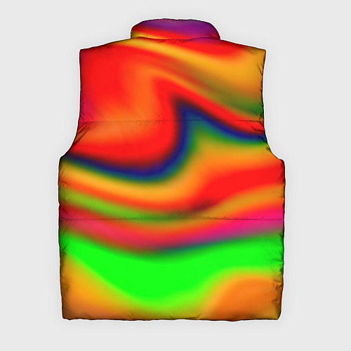 Мужской жилет Неоновые разводы краски / 3D-Красный – фото 2