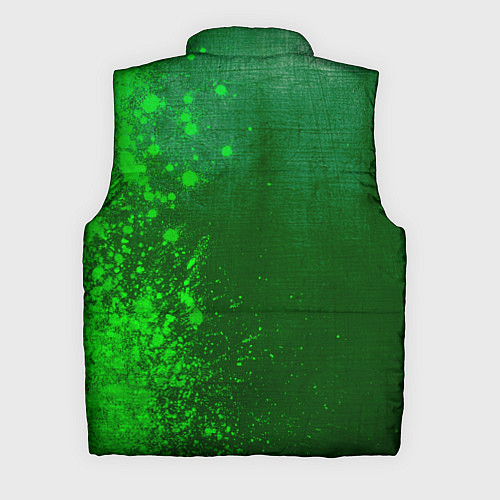 Мужской жилет Coldplay - green gradient по-вертикали / 3D-Черный – фото 2
