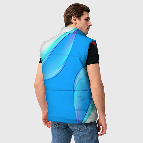 Мужской жилет BMW abstrac line steel / 3D-Красный – фото 4