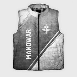 Мужской жилет Manowar - grey gradient вертикально
