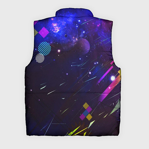 Мужской жилет Космическая геометрия / 3D-Красный – фото 2