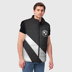 Мужской жилет BMW sport line geometry steel, цвет: 3D-черный — фото 2
