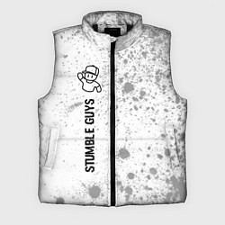 Мужской жилет Stumble Guys glitch на светлом фоне по-вертикали