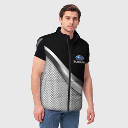 Мужской жилет Subaru metal steel, цвет: 3D-светло-серый — фото 2