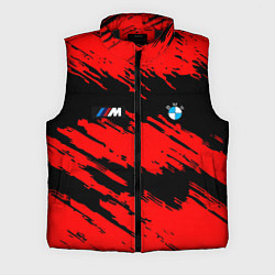 Мужской жилет BMW красные краски текстура, цвет: 3D-черный