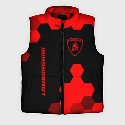 Мужской жилет Lamborghini - red gradient вертикально